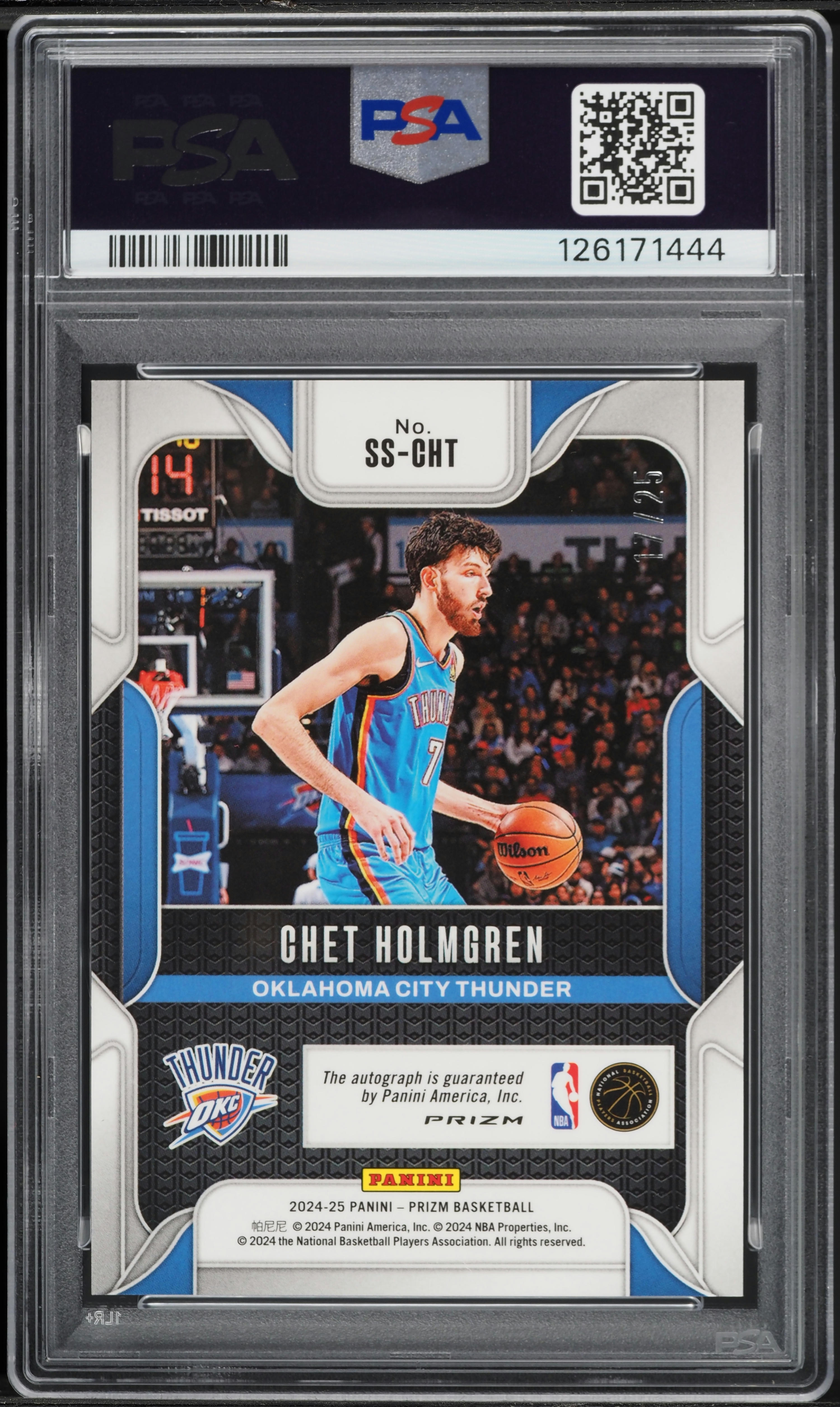 2024 Panini Prizm Sensational Mojo Prizm Chet Holmgren AUTO /25