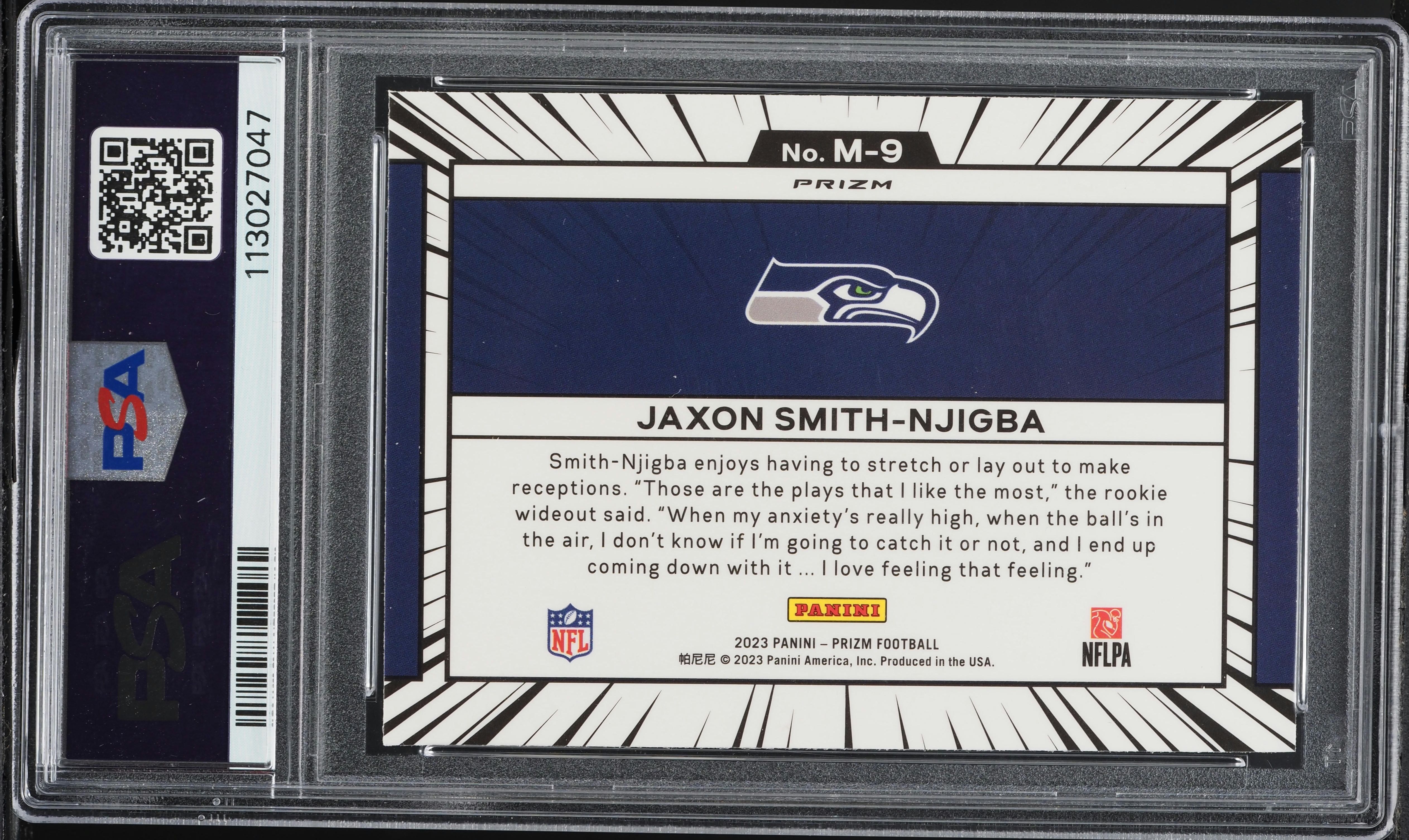 2023 Panini Prizm Manga Jaxon Smith-Njigba ROOKIE #M9 PSA 10 GEM
