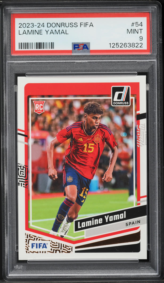 2023 Donruss FIFA Lamine Yamal ROOKIE #54 PSA 9 MINT
