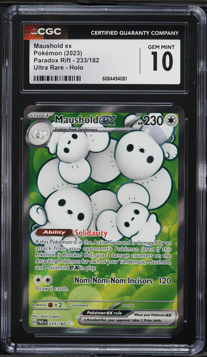 2023 Pokemon SV Paradox Rift Full Art Maushold ex #233 CGC 10 GEM MINT on  Fanatics Collect