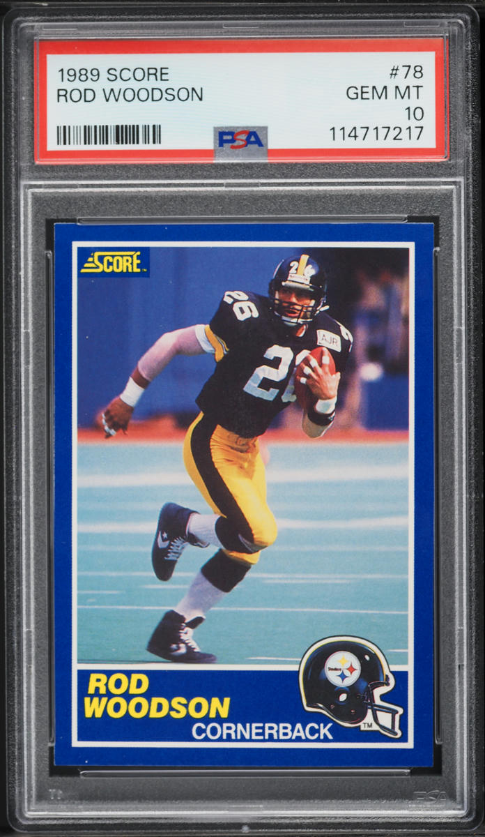1989 Score Football Rod Woodson ROOKIE #78 PSA 10 GEM MINT