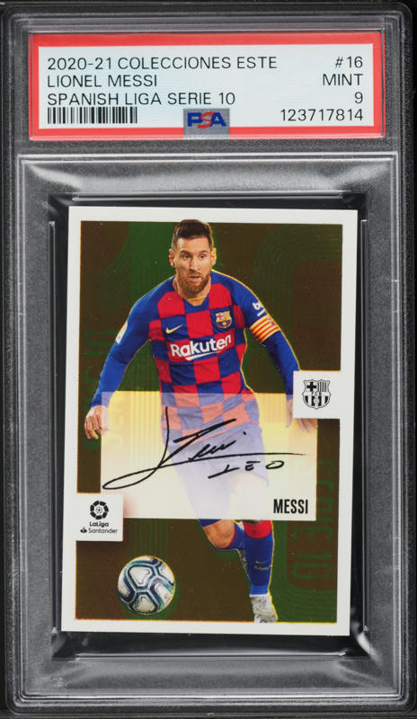 2020 Panini Obsidian Private Signings Lionel Messi AUTO DNA 9 #PS
