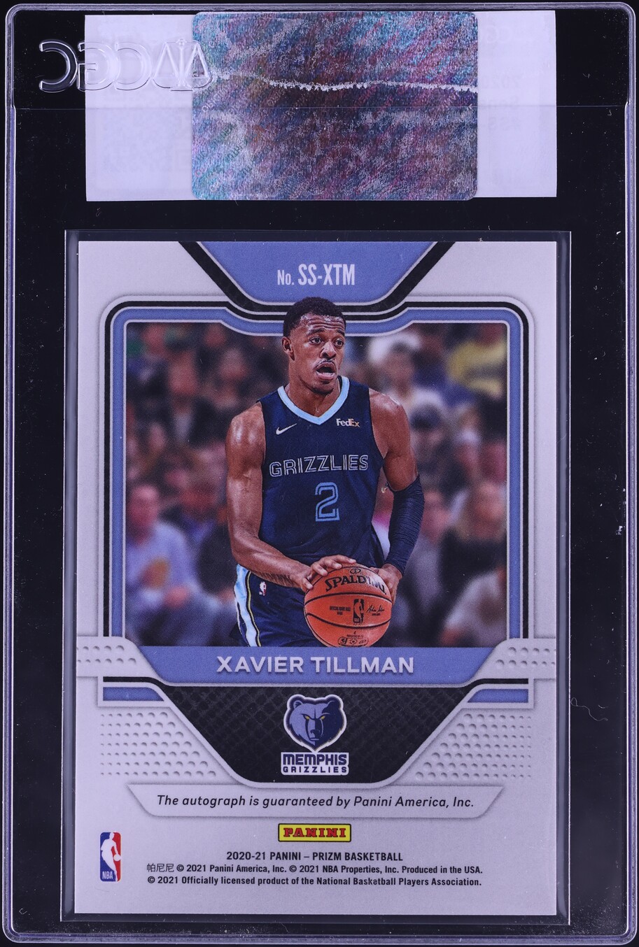 2020 Panini Prizm Sensational Xavier Tillman ROOKIE AUTO #SS-XTM CGC AUTH