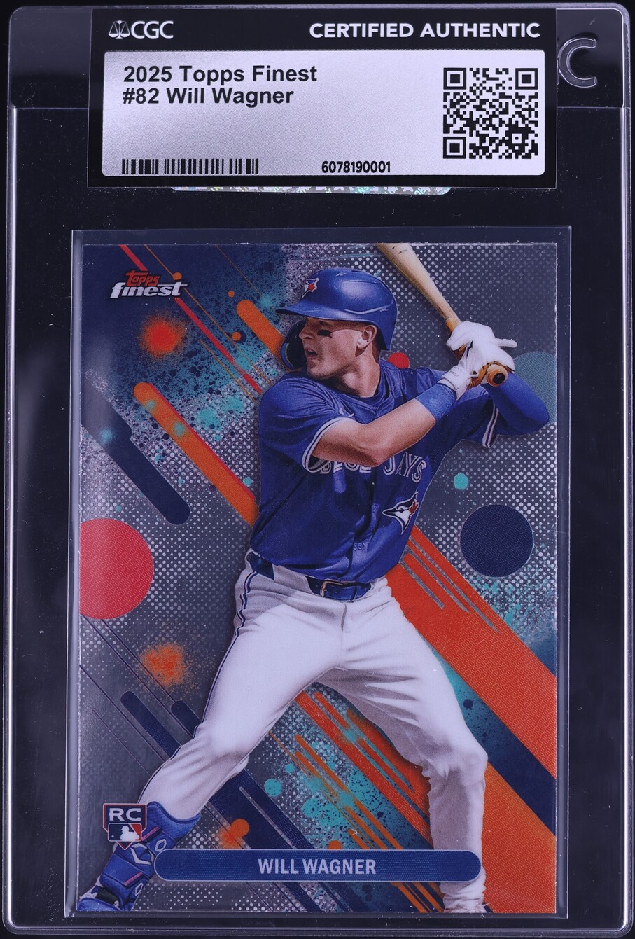2025 Finest Will Wagner ROOKIE #82 CGC AUTH