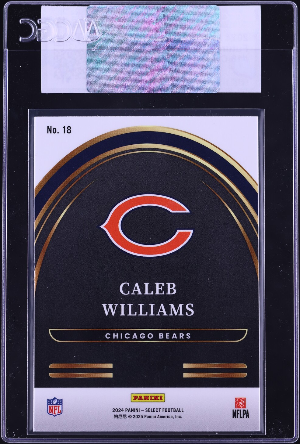 2024 Select Future Caleb Williams ROOKIE #18 CGC AUTH