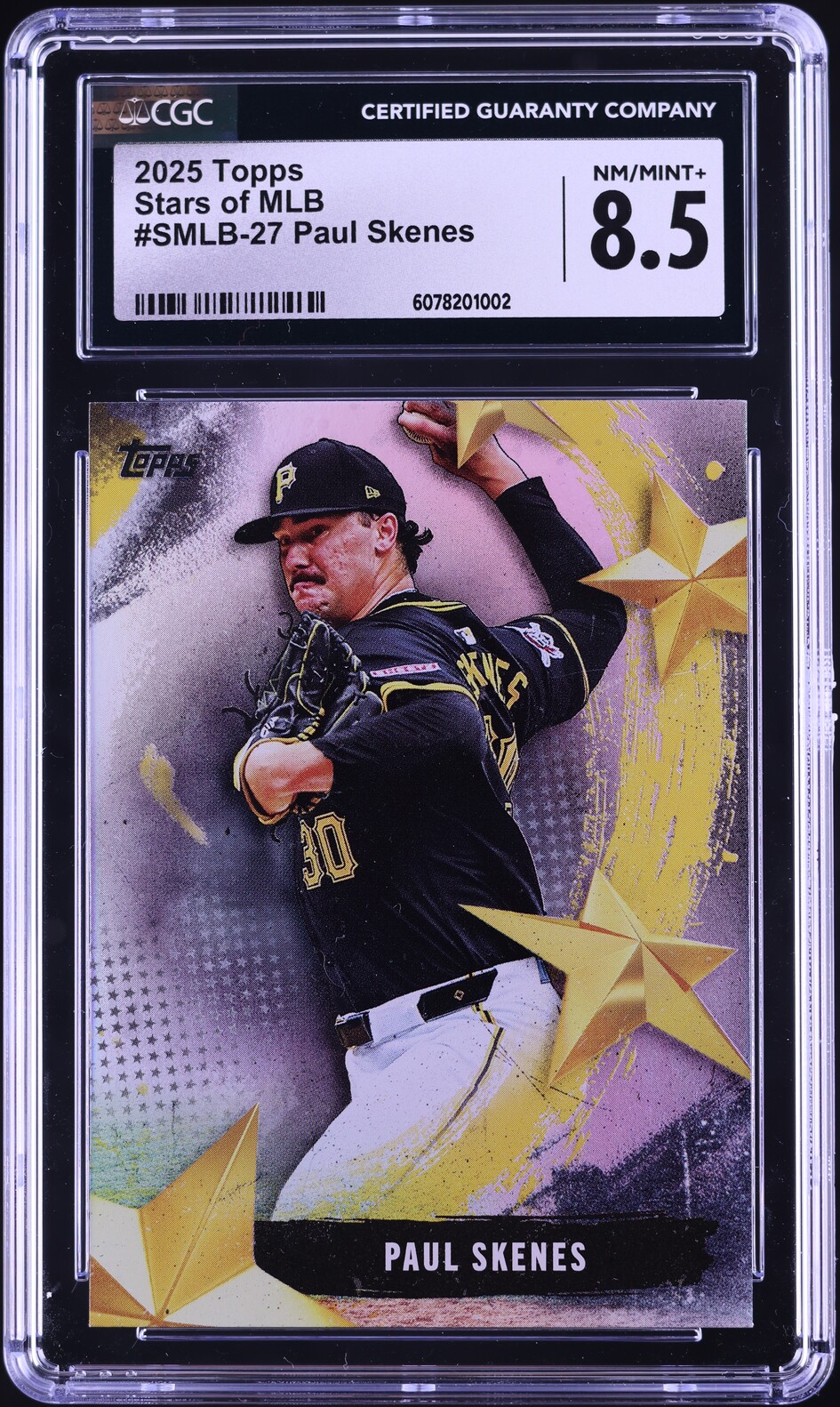 2025 Topps Stars Of MLB Paul Skenes #SMLB-27 CGC 8.5 NM-MT+