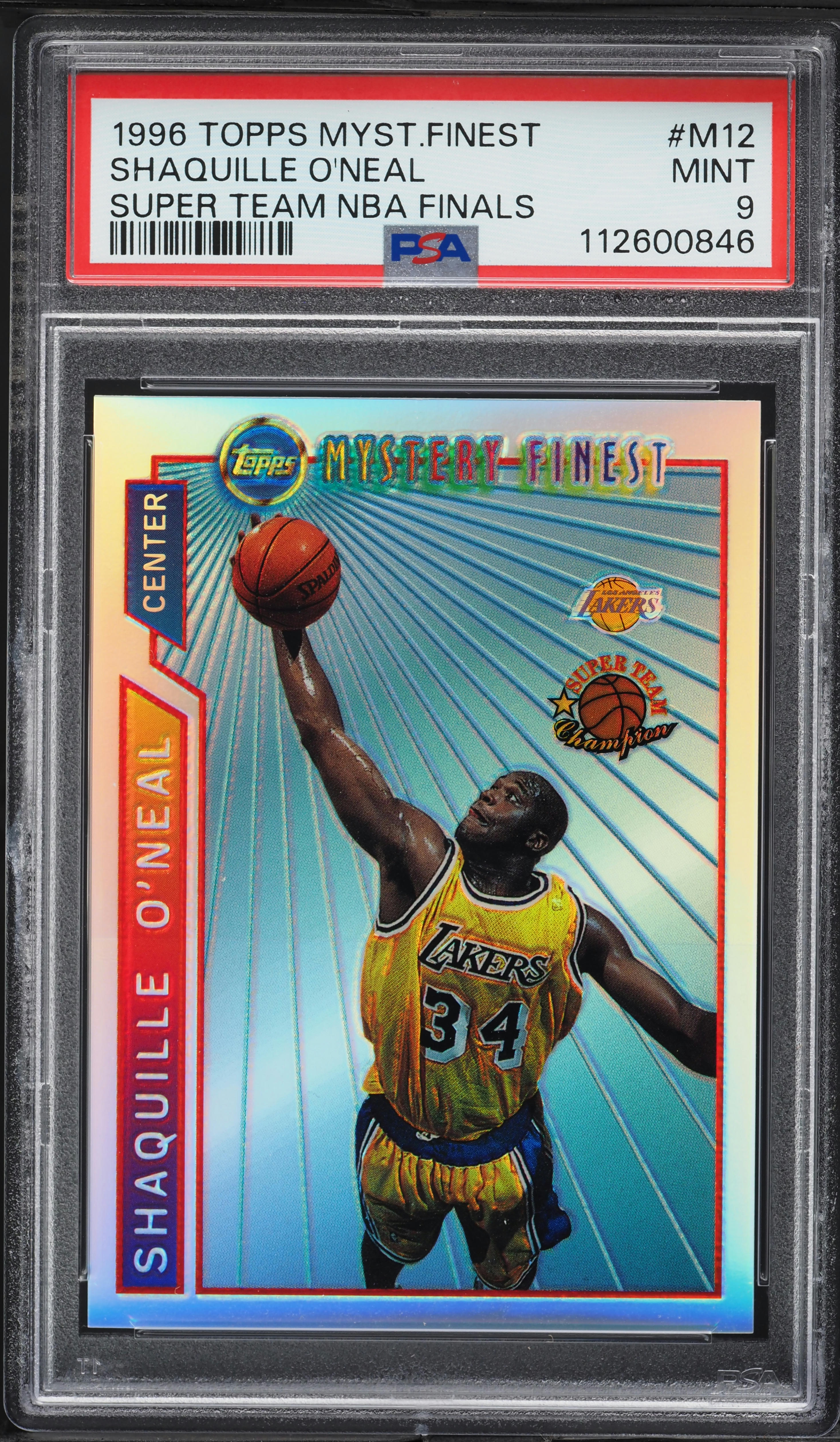Shaquille O'Neal 2枚組　 デビューLP ・12インチシングル 1996 Mystery Finest Super Team Finals Refractor Shaquille O'Neal