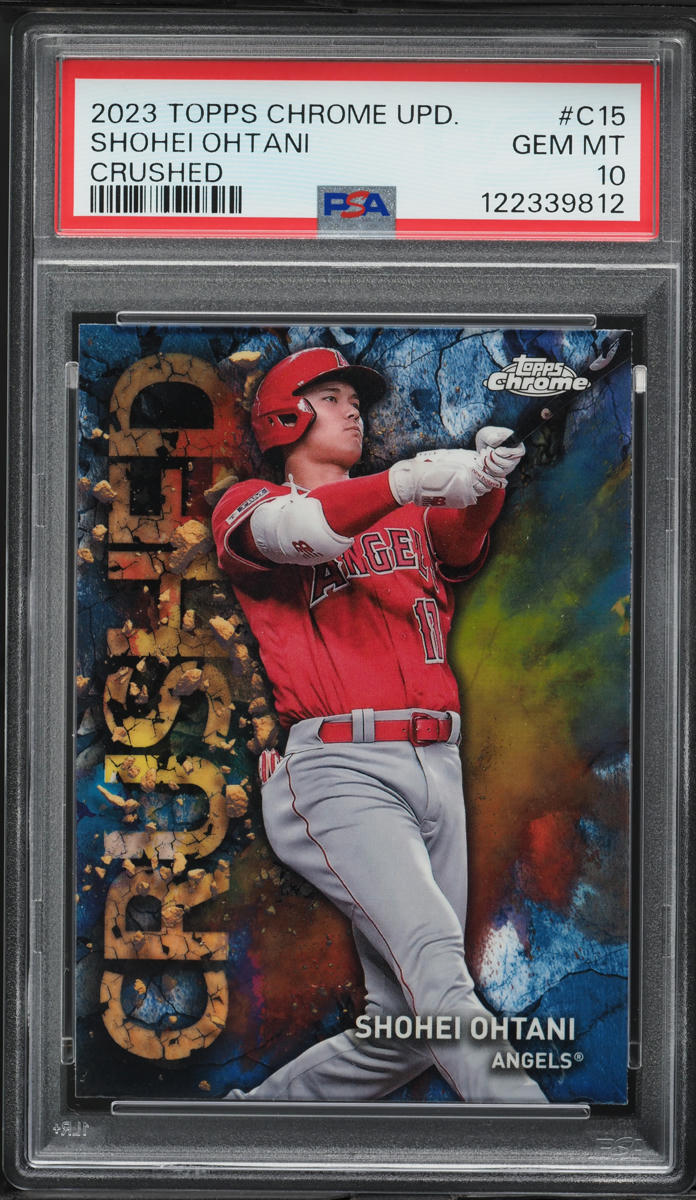 2023 Topps Chrome Update Crushed Shohei Ohtani #C-15 PSA 10 GEM MINT