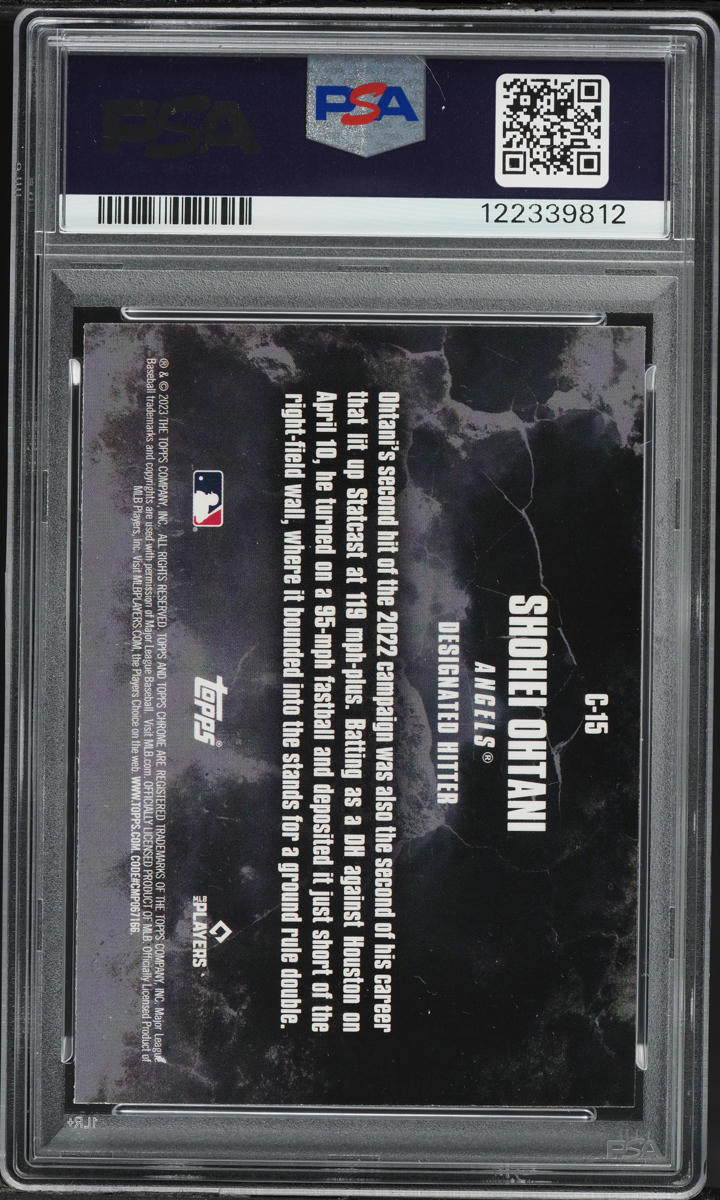 2023 Topps Chrome Update Crushed Shohei Ohtani #C-15 PSA 10 GEM MINT