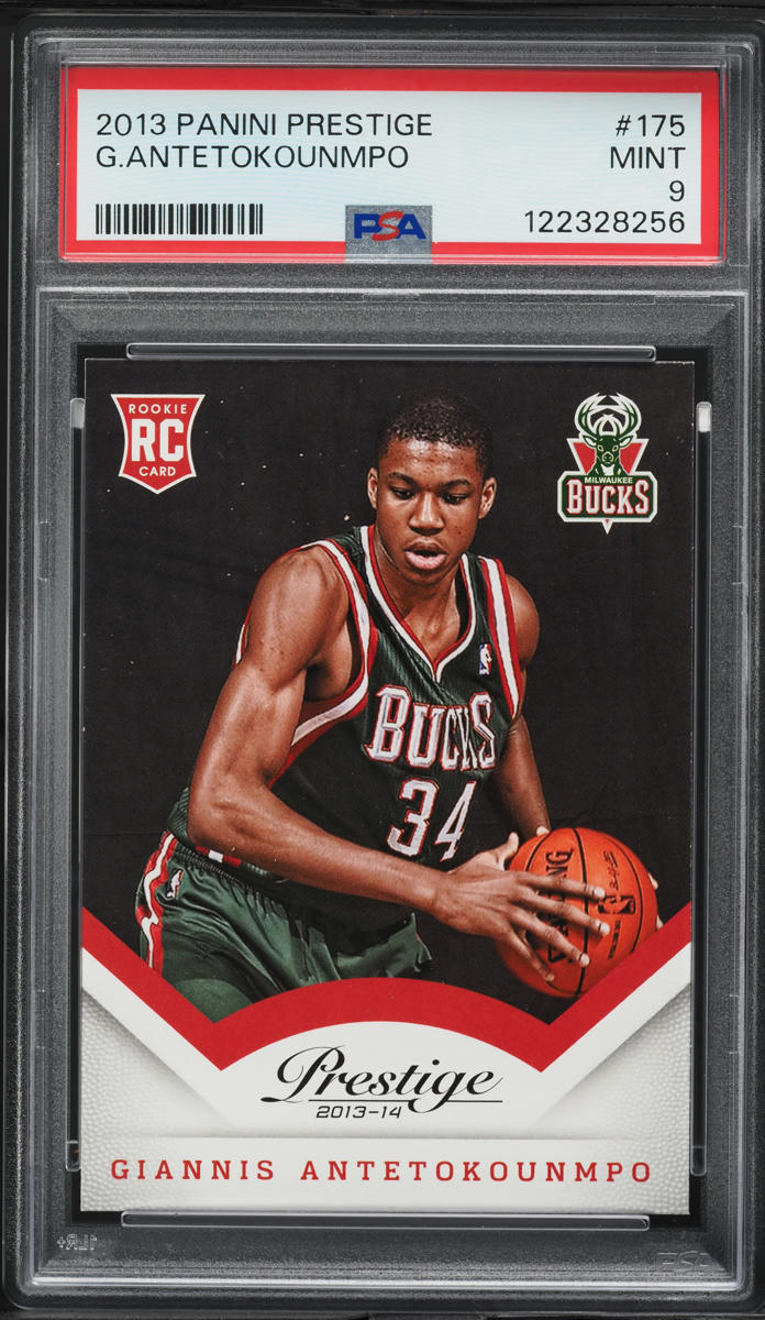 2013 Panini Prestige Giannis Antetokounmpo ROOKIE #175 PSA 9 MINT