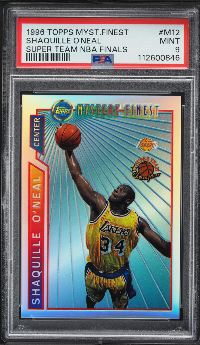 1996 Mystery Finest Super Team Finals Refractor Shaquille O'Neal