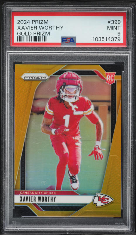 2024 Panini Prizm Manga Horizontal Xavier Worthy ROOKIE #MXWO PSA