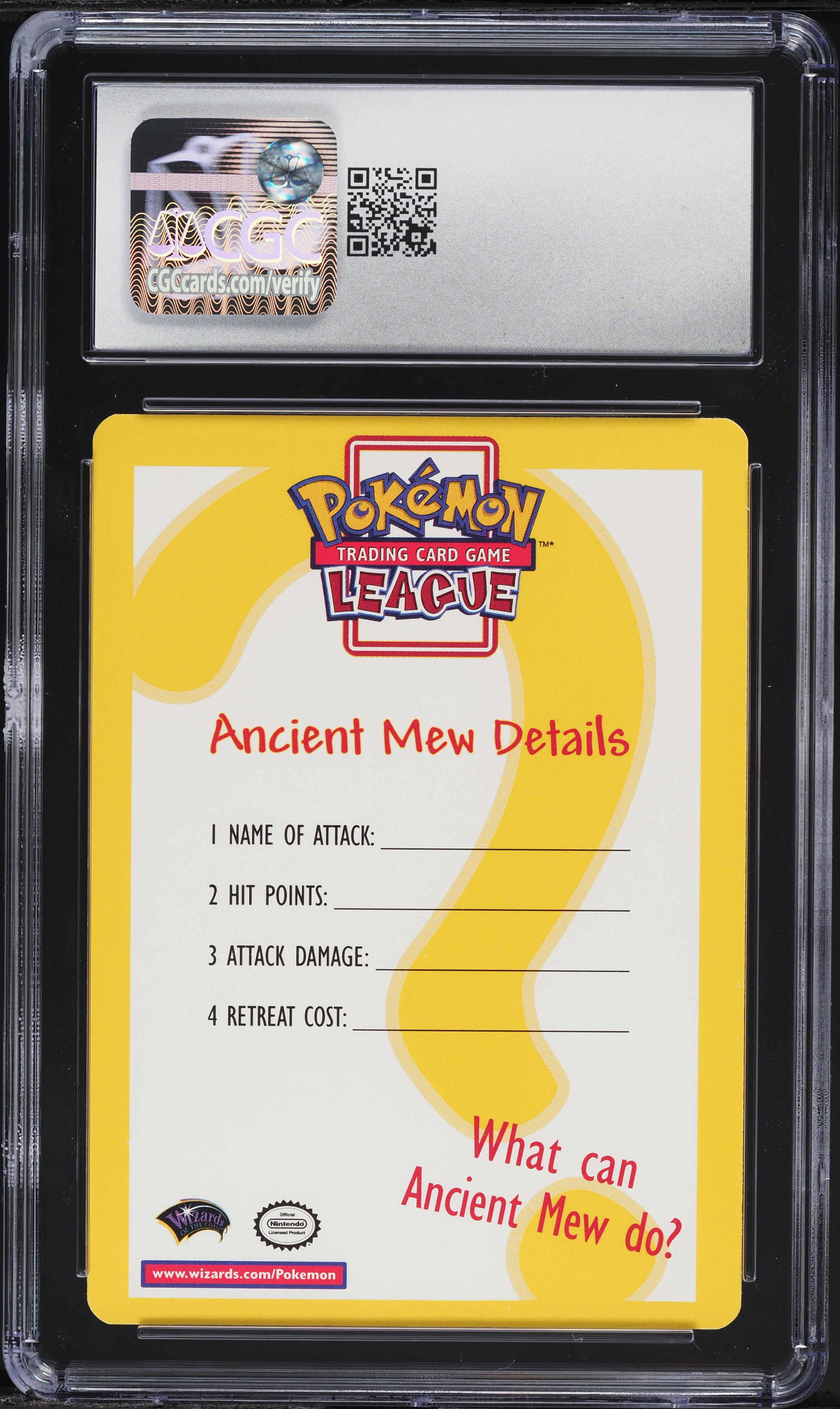 2000 Pokemon Insert Card Ancient Mew CGC 9 MINT on Fanatics Collect