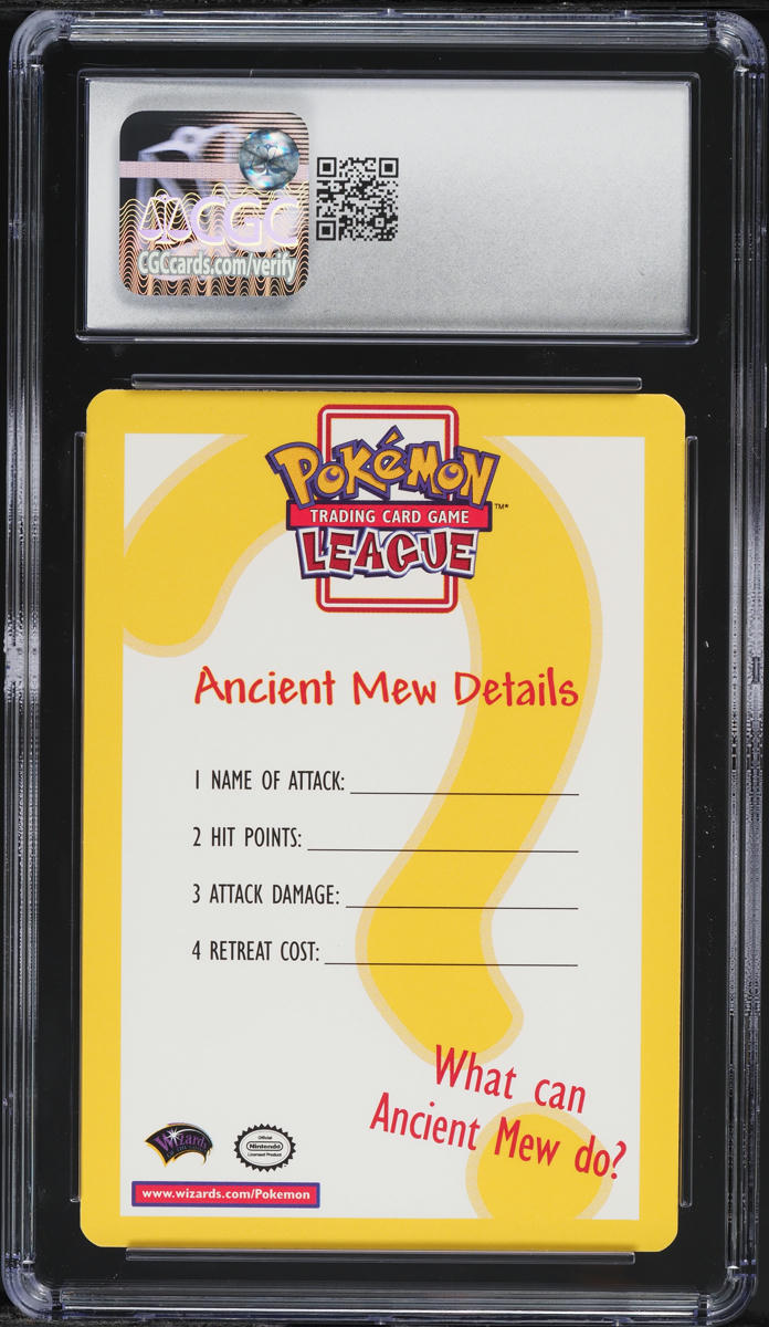 2000年ポケモンカード Ancient Mew 2000 Pokemon Insert Card Ancient Mew CGC 8 NM-MT on Fanatics Collect