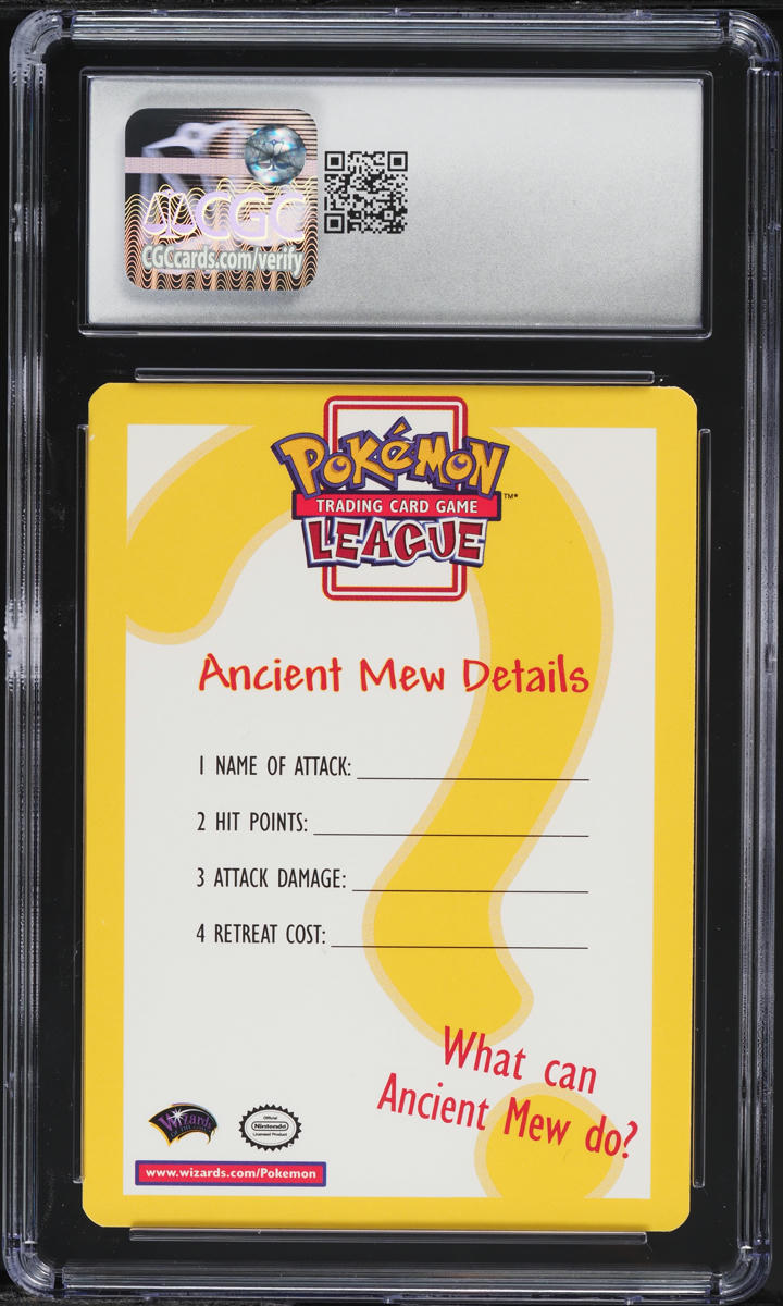 2000 Pokemon Insert Card Ancient Mew CGC 10 GEM MINT on Fanatics