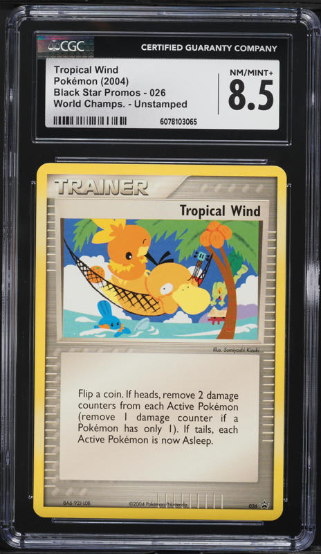2004 Pokemon Insert Card Blank Back World Championships '04 CGC 8.5 NM-MT+ on Fanatics Collect 2004 Pokemon Insert Card Blank Back World Championships '04 CGC 8.5 NM-MT+ on Fanatics Collect