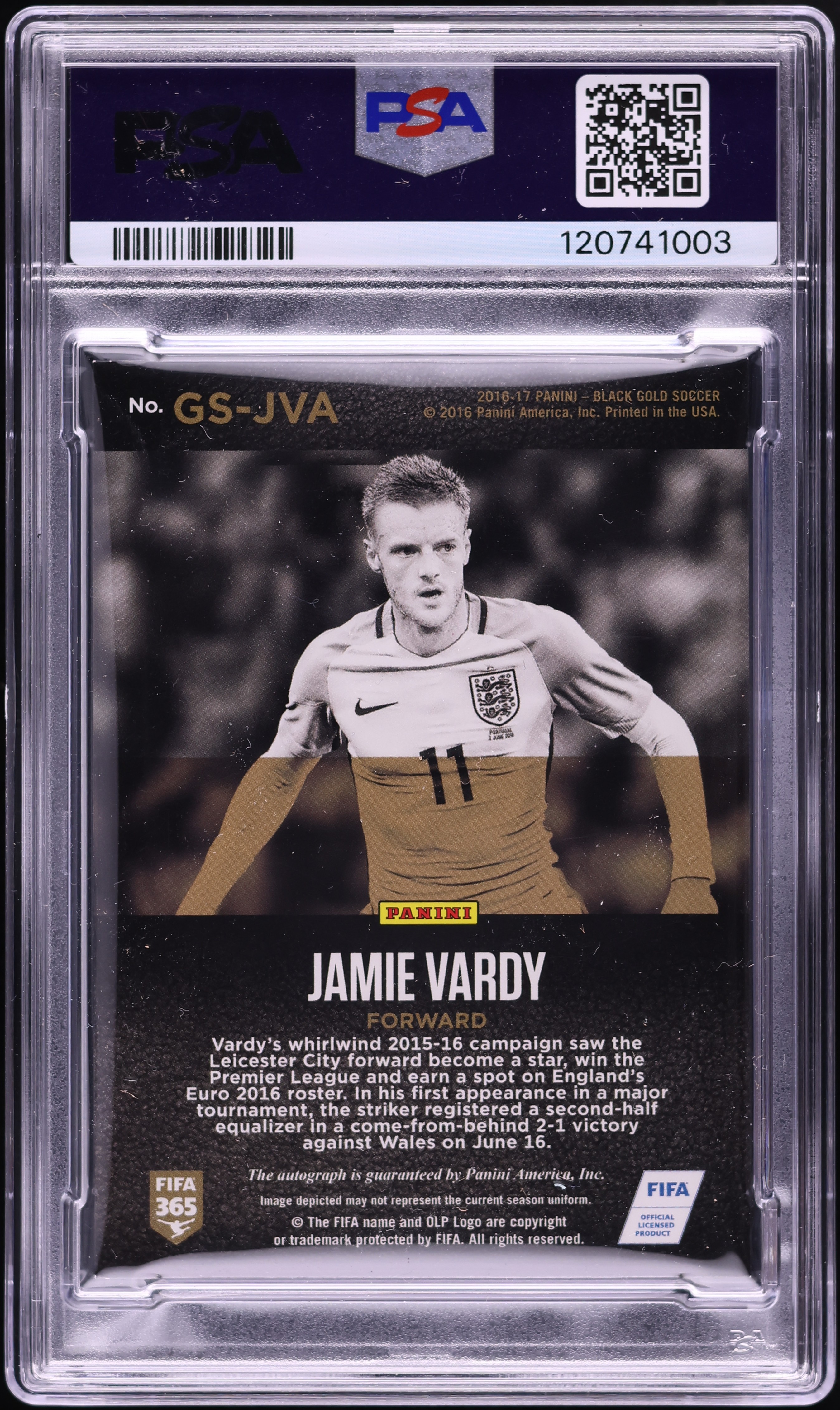 世界74枚限定！PANINI JAMIE VARDY  直筆サインカード 世界74枚限定！PANINI JAMIE VARDY 直筆サインカード 【公式通販】