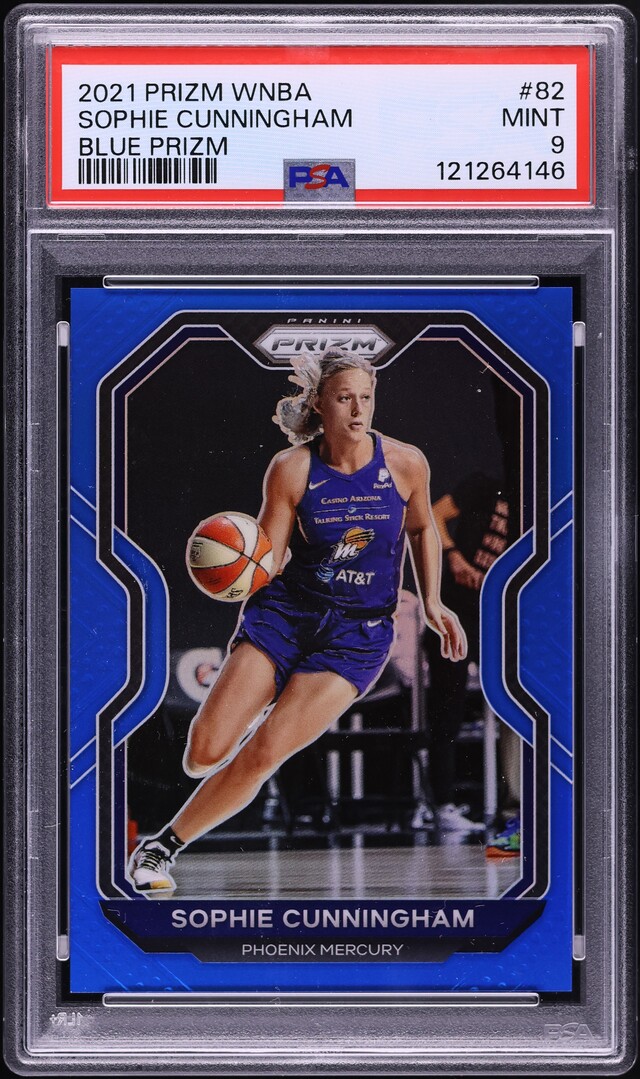 2021 Panini Prizm WNBA Blue Sophie Cunningham /149 #82 PSA 9 MINT