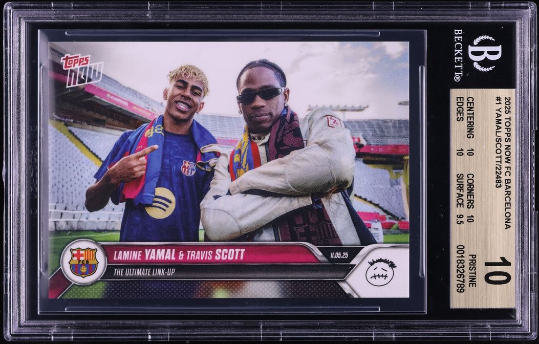 2025 Topps Now FC Barcelona Lamine Yamal Travis Scott /22483 #1