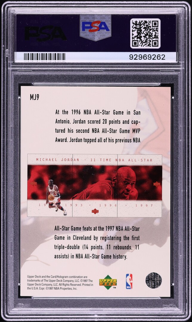1997 Collector's Choice Japanese Commemorative Michael Jordan #MJ9