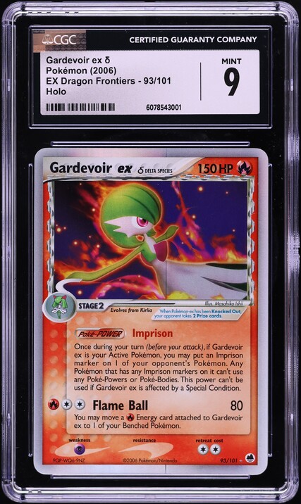 2006 Pokemon EX Dragon Frontiers Holo Gardevoir ex #93 CGC 9 MINT on  Fanatics Collect