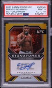 2021 Panini Prizm UFC Gold Francis Ngannou AUTO DNA 10 1/10 #SGFNG