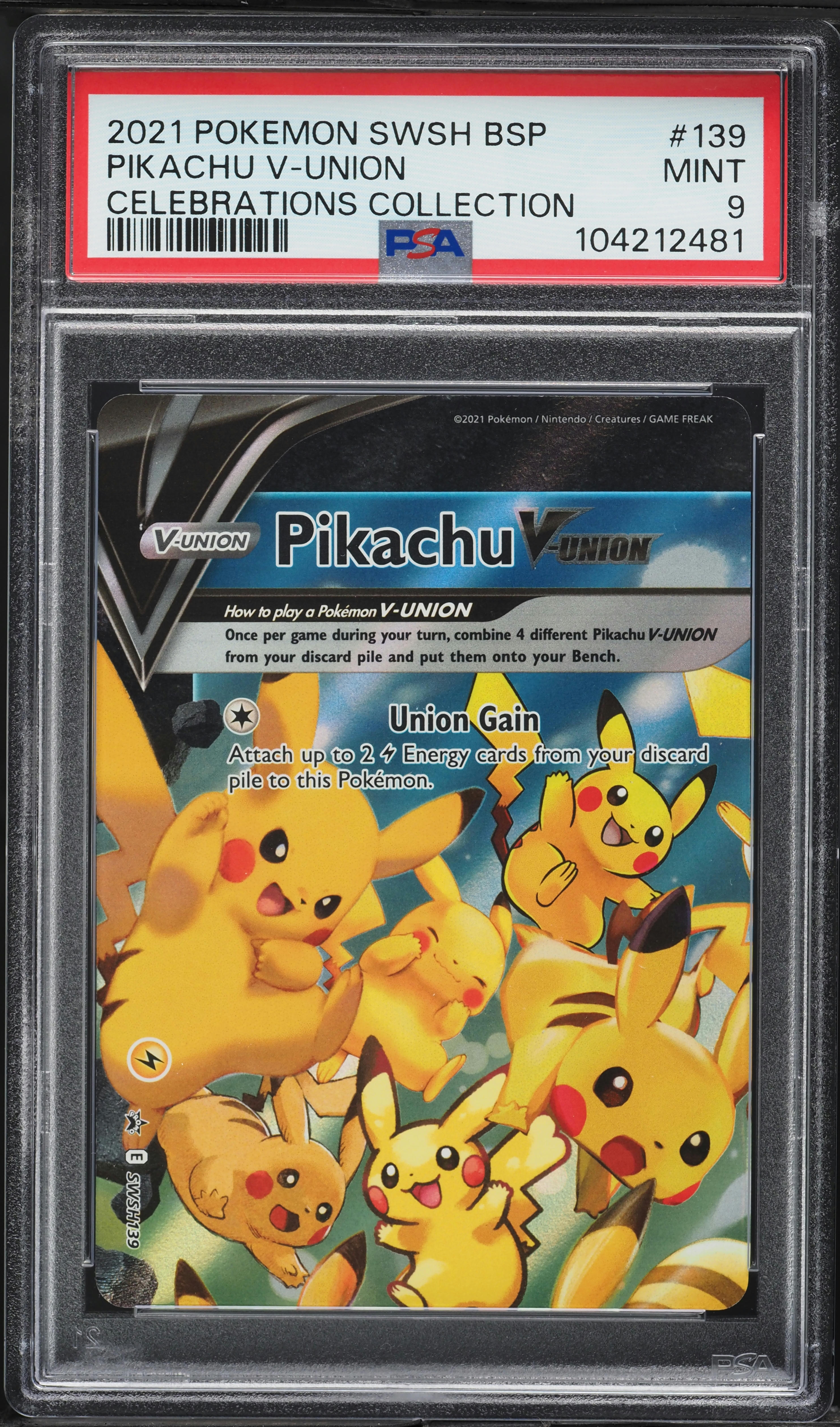 2021 Pokemon SWSH Black Star Promo Celebrations Full Art Pikachu V