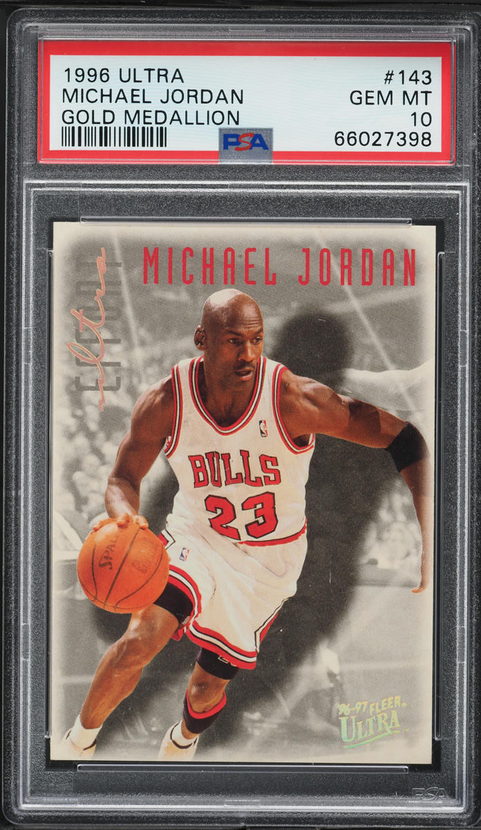 1996 Ultra Gold Medallion Michael Jordan #143 PSA 10 GEM MINT