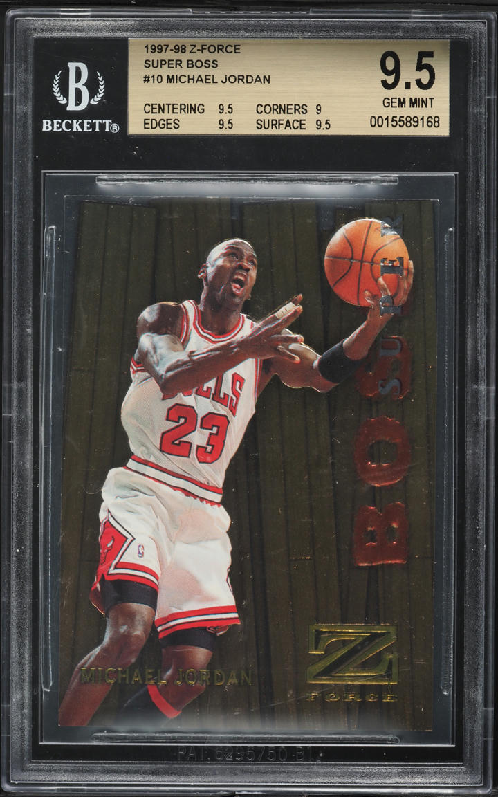 1997 Skybox Z-Force Super Boss Michael Jordan #10 BGS 9.5 GEM MINT