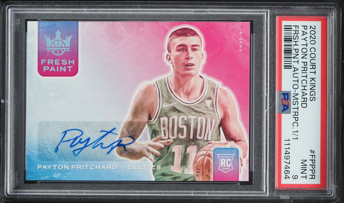 2020 Court Kings Fresh Paint Masterpiece Payton Pritchard RC AUTO 1/1 PSA 9