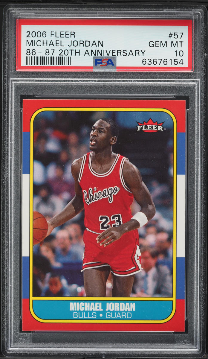 2006 Fleer '86 20th Anniversary Michael Jordan #57 PSA 10 GEM MINT