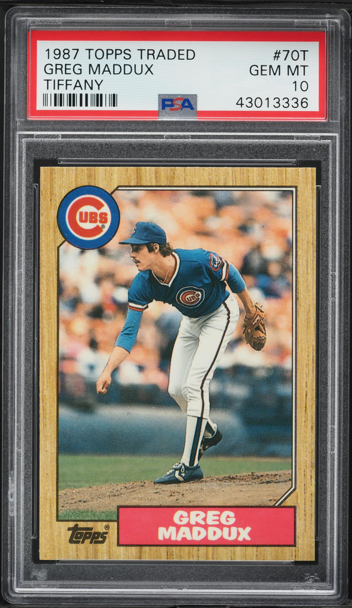 1987 Topps Traded Greg Maddux ROOKIE #70T PSA 10 GEM MINT
