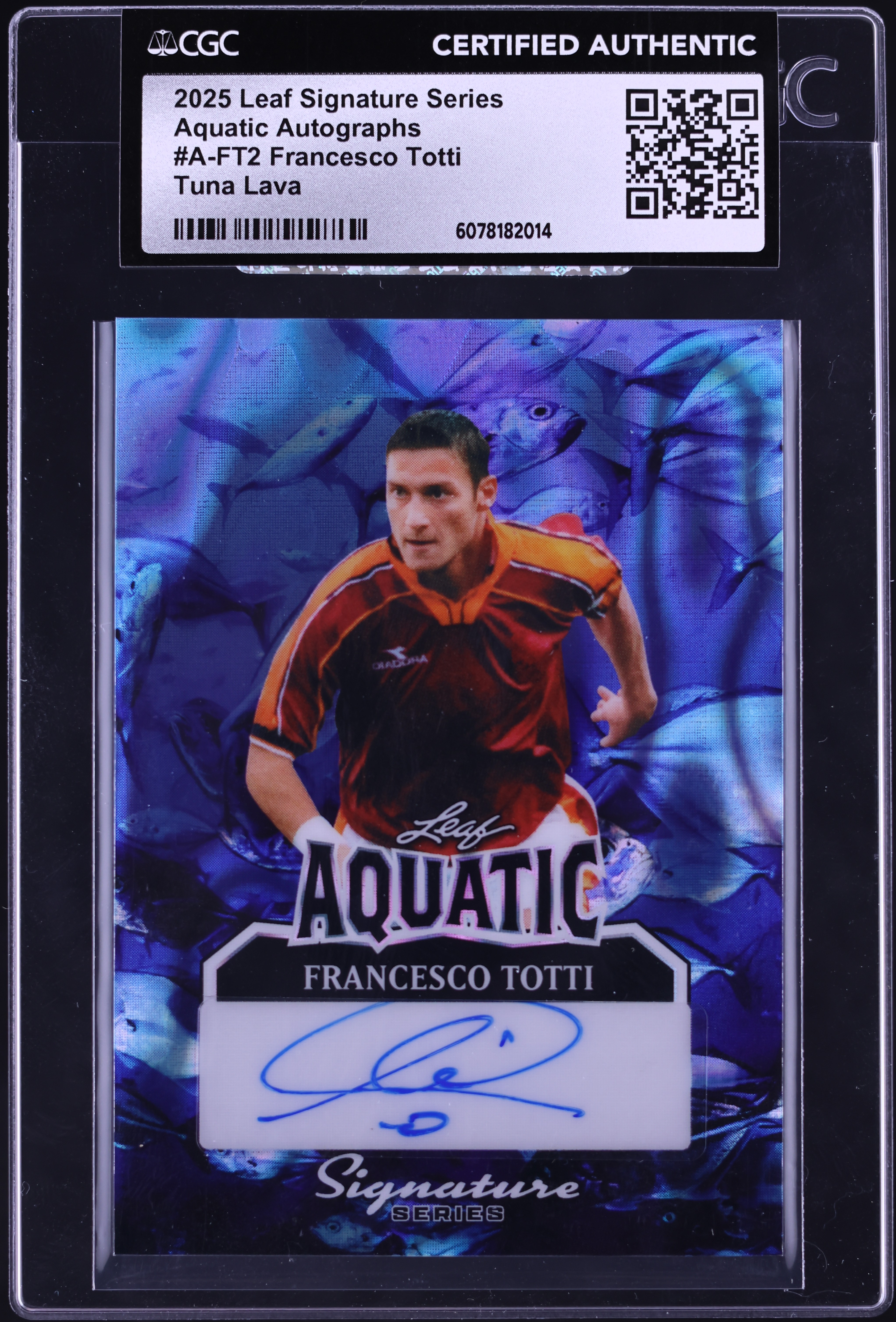 2025 Leaf Signature Series Aquatic Tuna Lava Francesco Totti AUTO