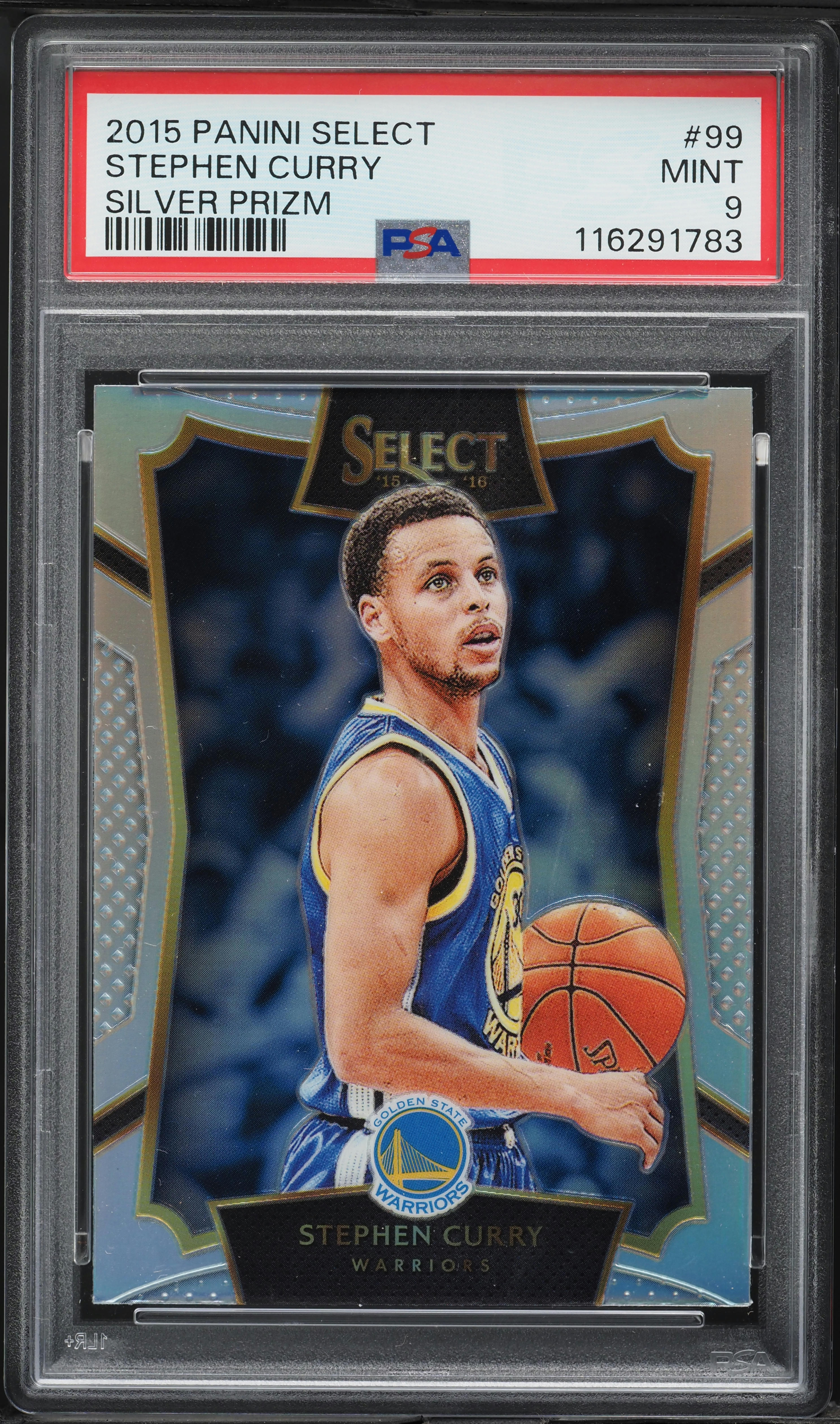 2015 Select Silver Prizm Stephen Curry #99 PSA 9 MINT on Fanatics 