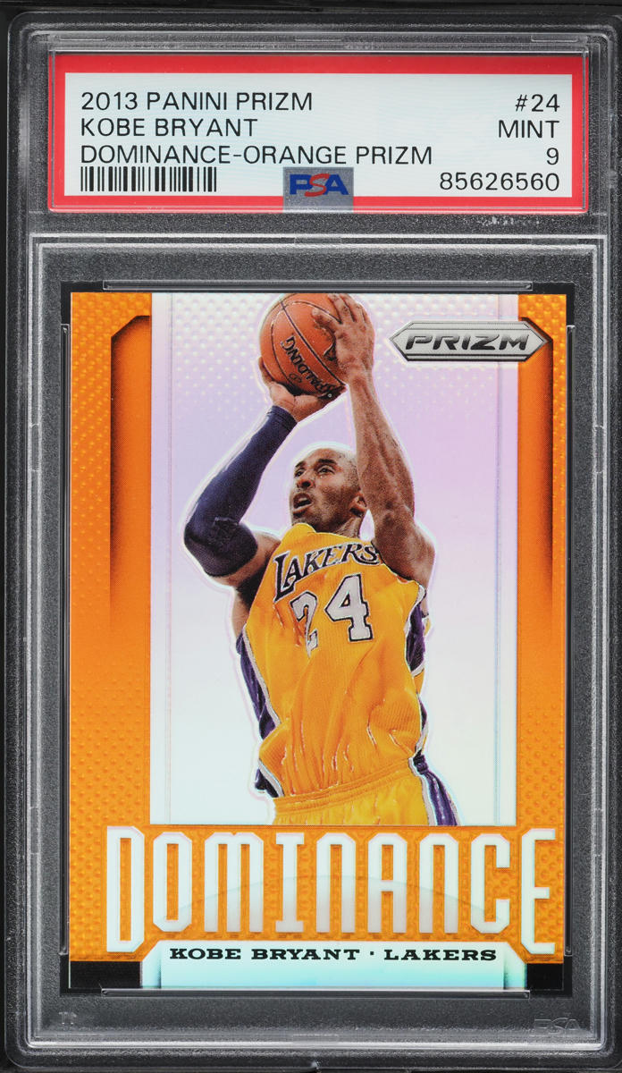2013 Panini Prizm Dominance Orange Kobe Bryant /60 #24 PSA 9 MINT