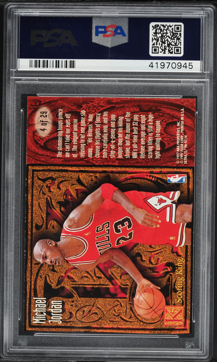 1996 Ultra Scoring Kings Michael Jordan #4 PSA 9 MINT