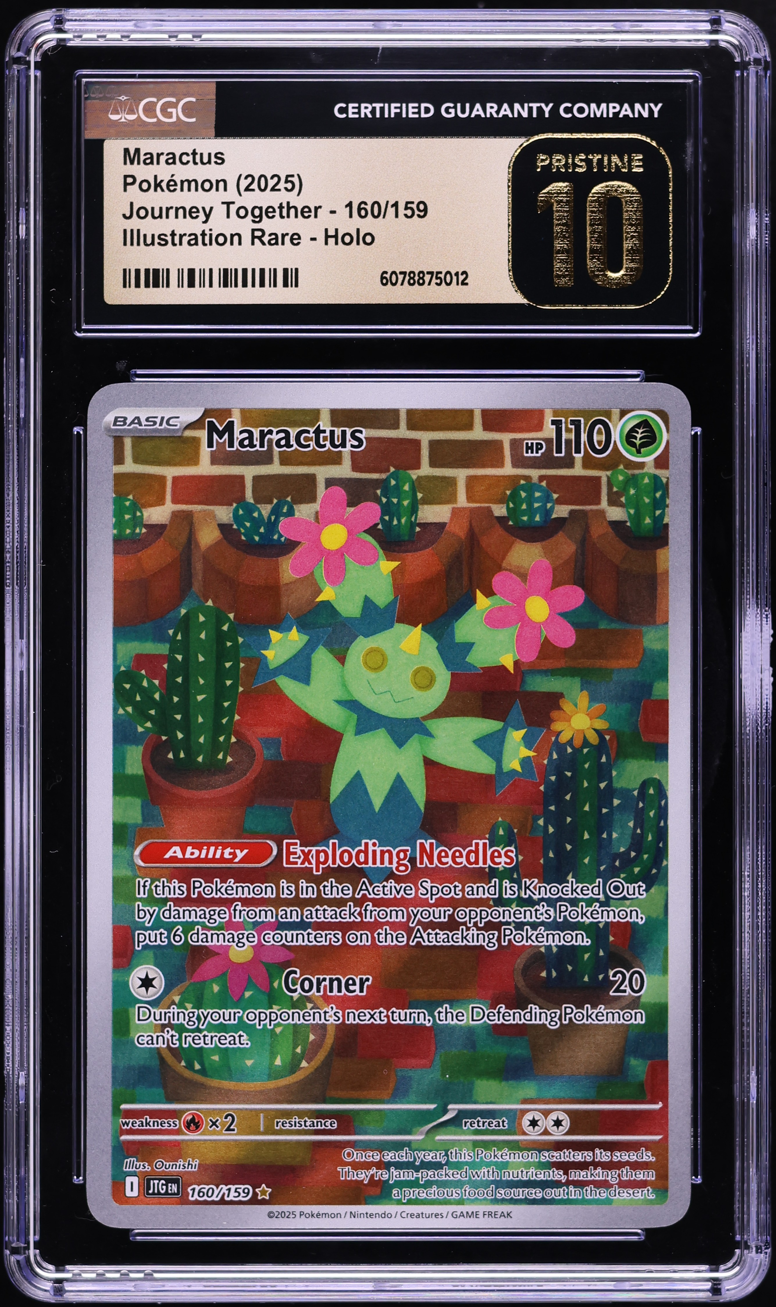 maractus pokemon card Pokemon - Maractus - 160/159 - JTG Journey Together - Illustration Rare