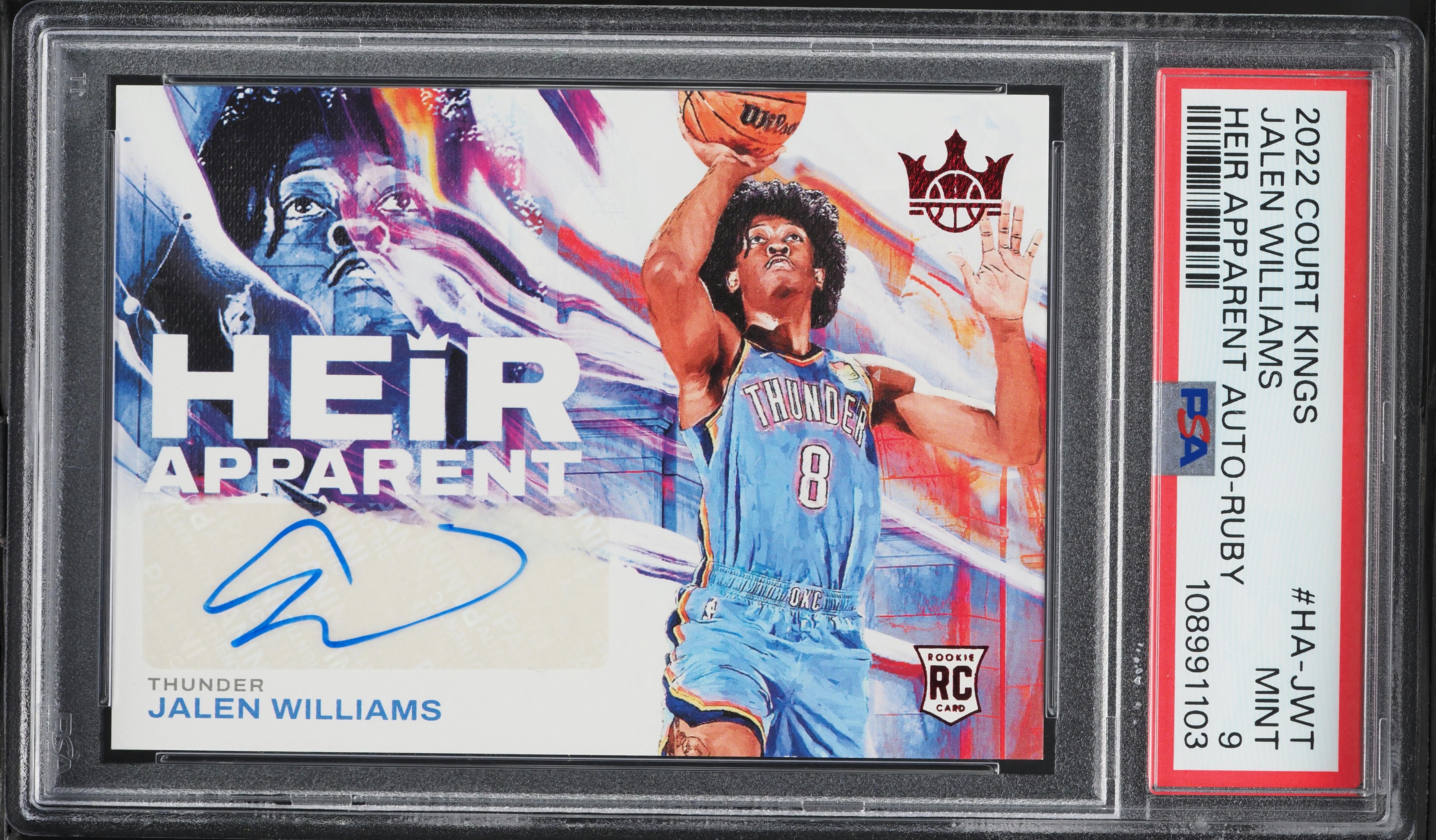 激レア】Jalen Williams Court Kings Level IV RC Jalen Williams 