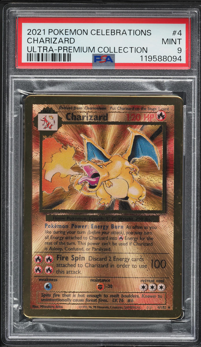 2021 Pokemon SWSH Celebrations Ultra Premium Collection Charizard #4 PSA 9 MINT