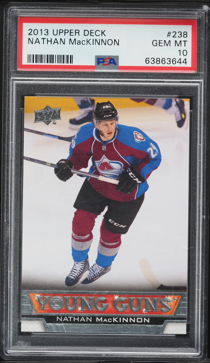 2013 Upper Deck Young Guns Nathan MacKinnon ROOKIE #238 PSA 10 GEM MINT