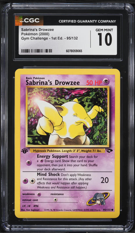 1995 drowzee pokemon card value Sabrina’s 95/132 Part of the community Drowzee 49/102,original De Pokemon Tcg,1999.