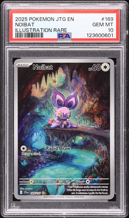 2025 Pokemon Scarlet & Violet Journey Together IR Noibat #169 PSA 10 GEM MINT