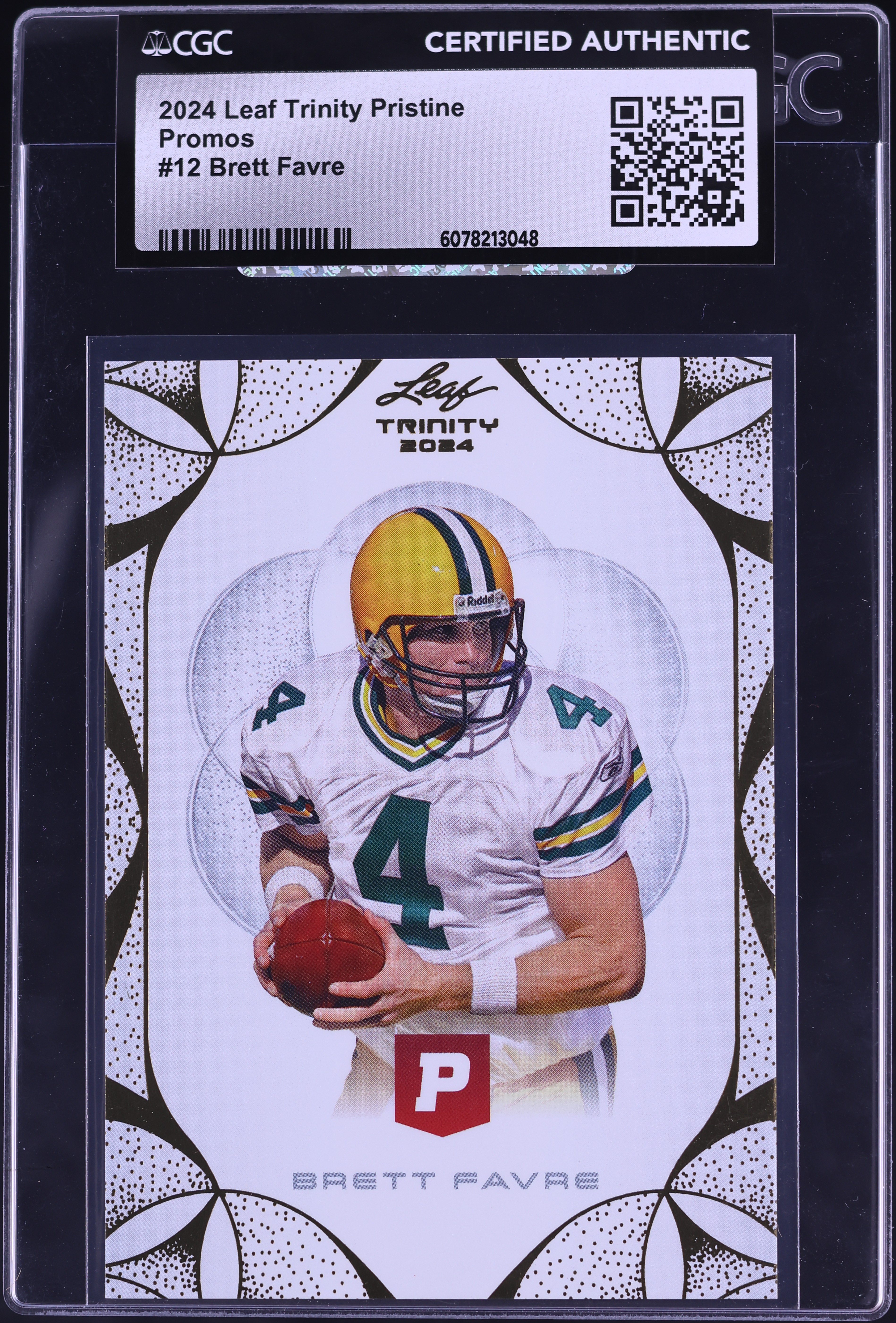 2024 Leaf Trinity Pristine Promos Brett Favre #12 CGC AUTH on Fanatics Collect 2024 Leaf Trinity Pristine Promos Brett Favre #12 CGC AUTH on Fanatics Collect