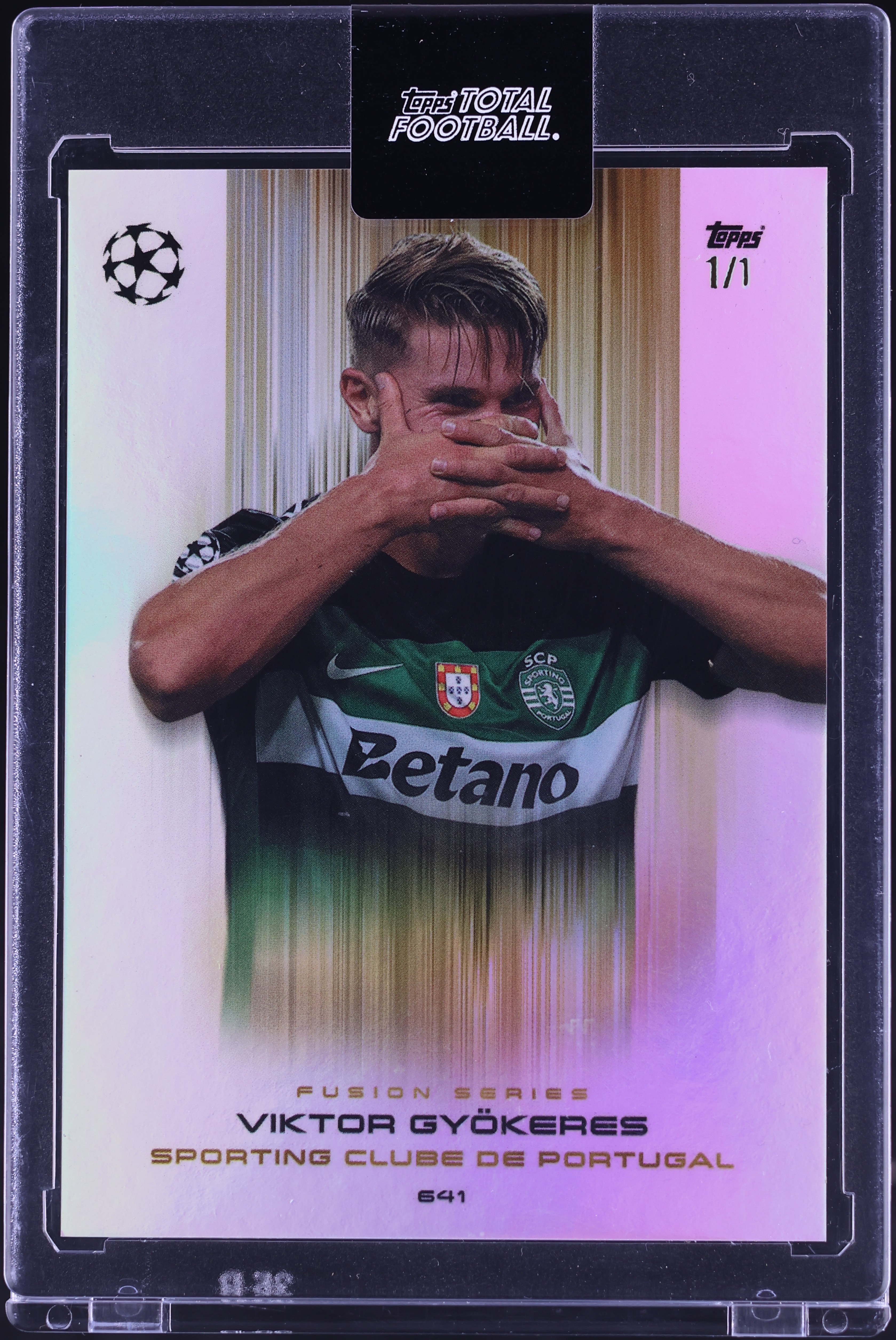2024 Topps Total Football Fusion Series Gold Viktor Gyokeres 1/1