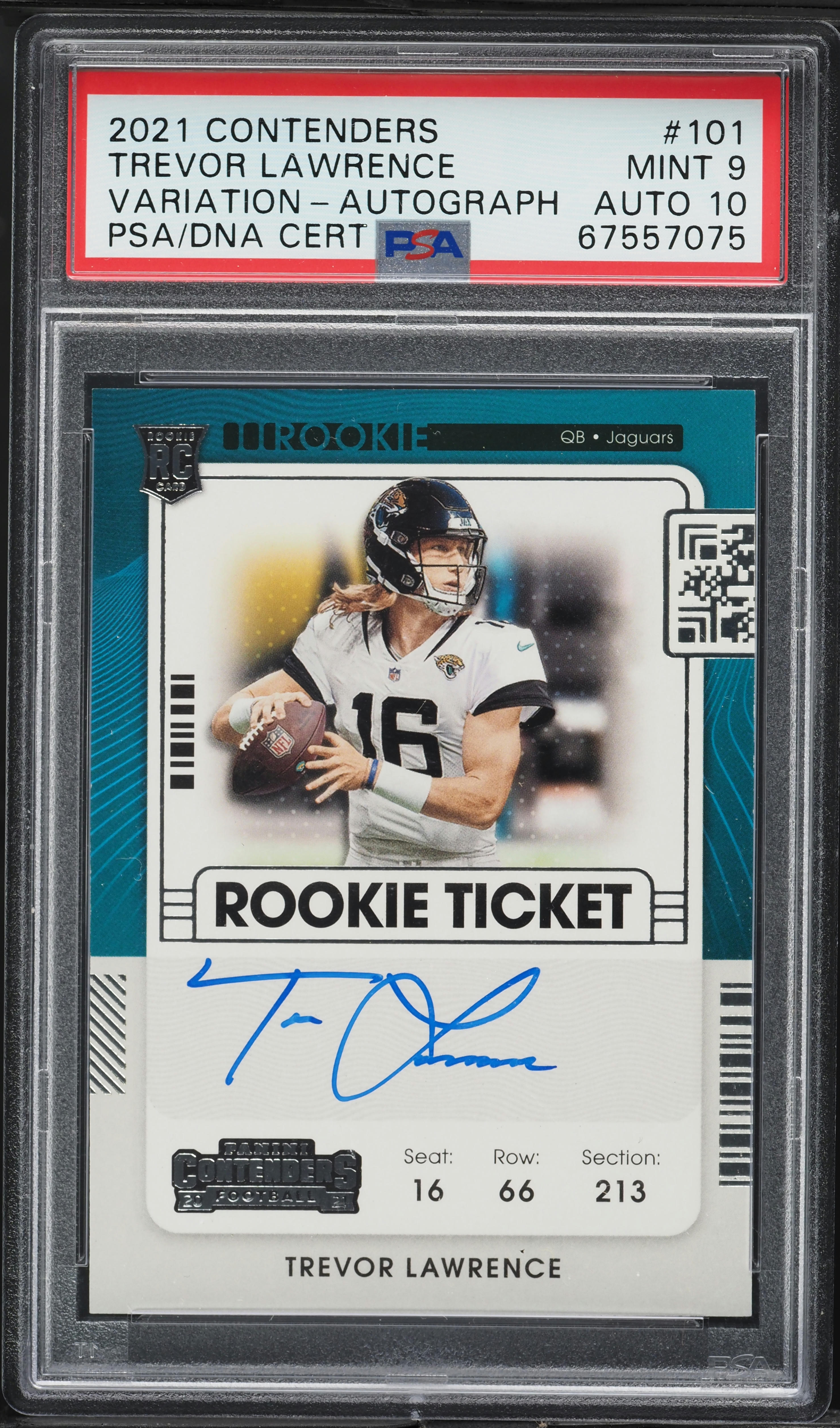 2021 Panini Contenders Variation Trevor Lawrence ROOKIE AUTO DNA