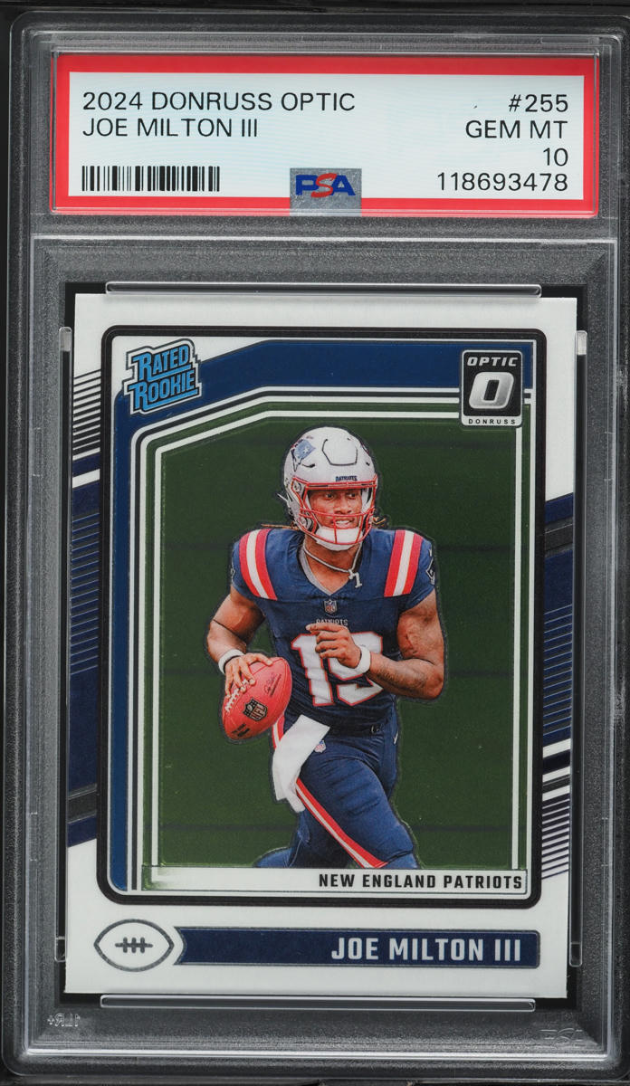2024 Donruss Optic Joe Milton III ROOKIE #255 PSA 10 GEM MINT