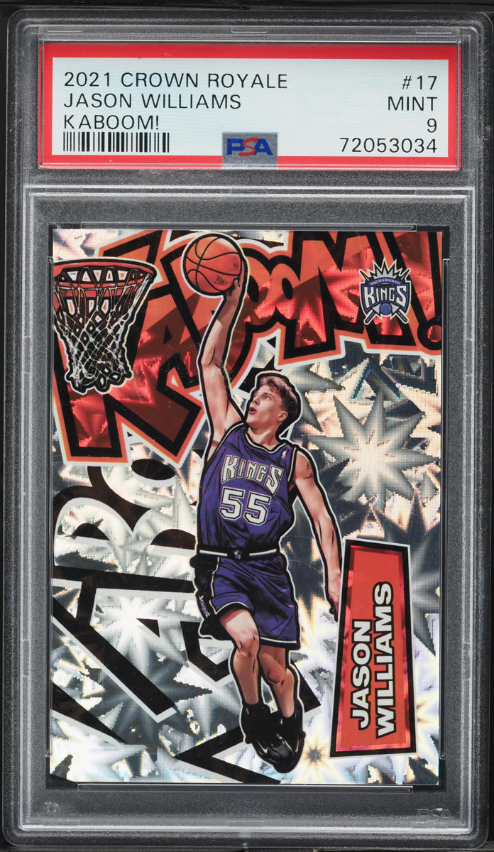 2021 Crown Royale Kaboom! Jason Williams #17 PSA 9 MINT