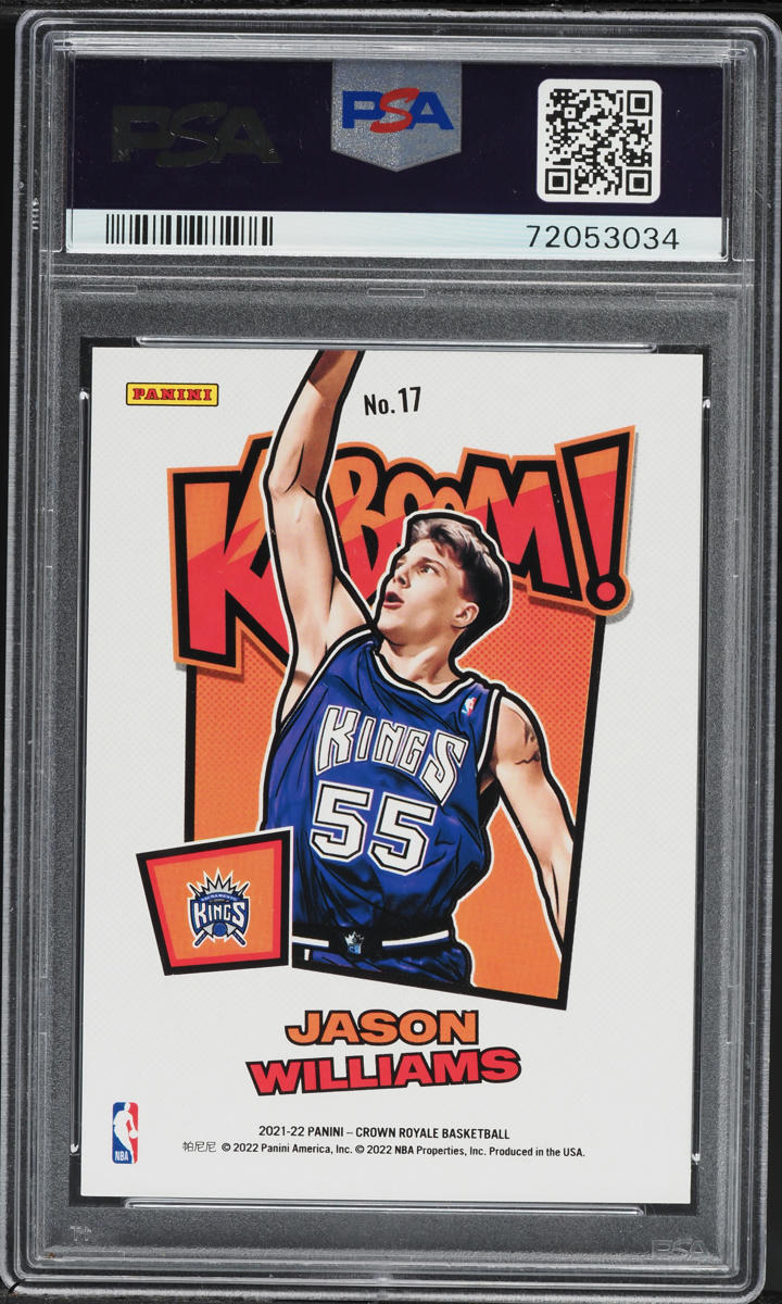 2021 Crown Royale Kaboom! Jason Williams #17 PSA 9 MINT