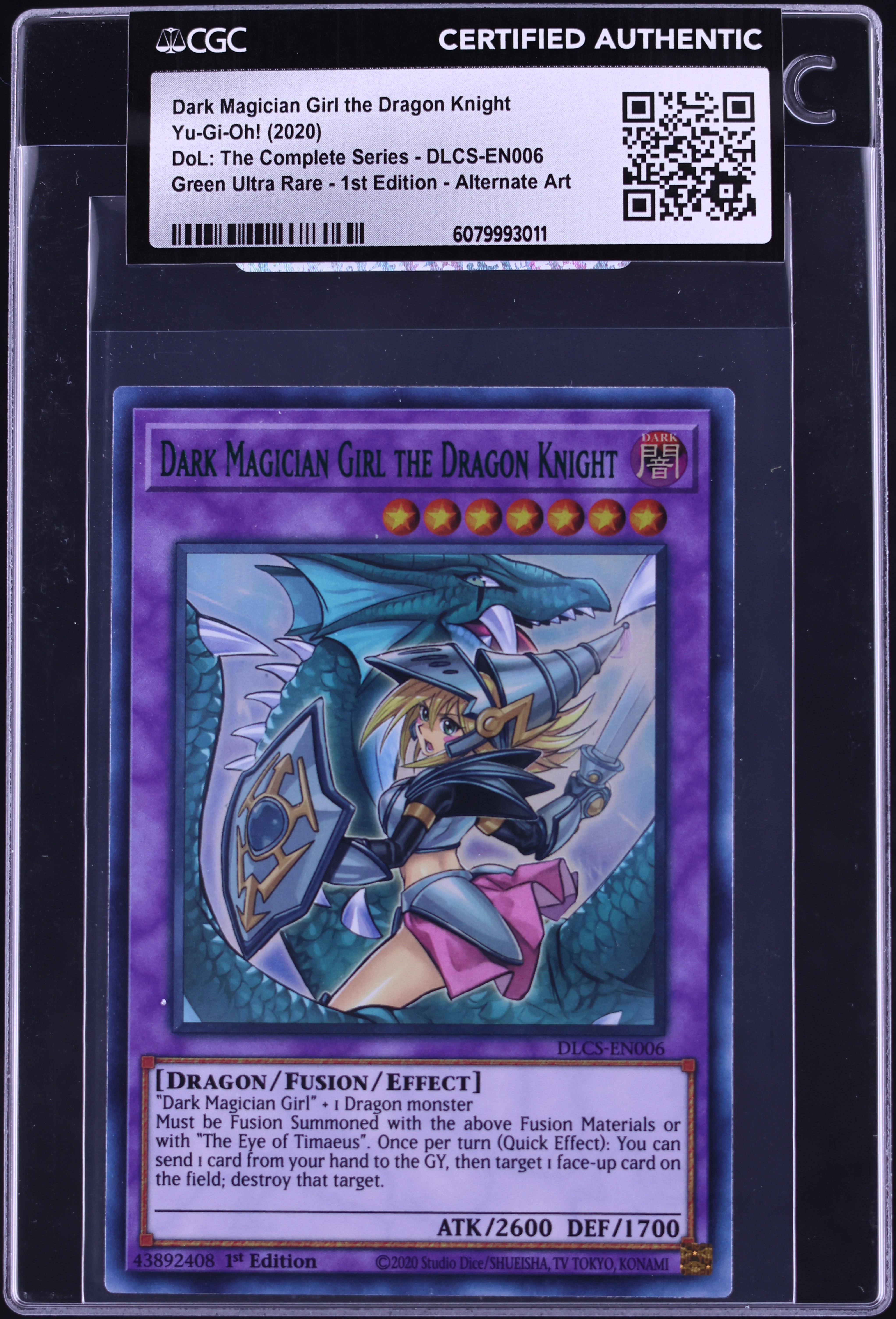 yugioh dark magician card Dark Magician Girl Yu-Gi-Oh! Saikyo Battle Royale Japanese RD G001-JP002  PSA 9 main image 1