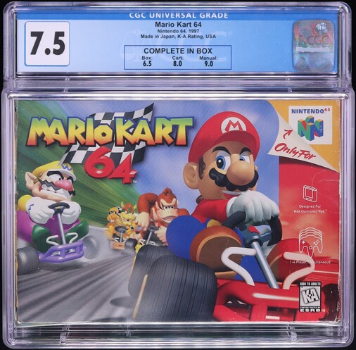 Mario Kart 64 (Nintendo 64 N64) CGC 7.5 CIB